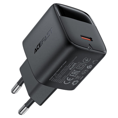 Acefast A113 Display Network Charger, 20W, 3A, 1 x USB-C, Black