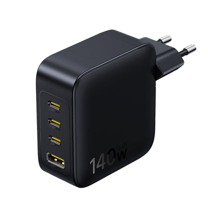 Baseus EnerFill FH11 Network Charger, 140W, 5A, 1 x USB-A - 3 x USB-C, Black E0121J00