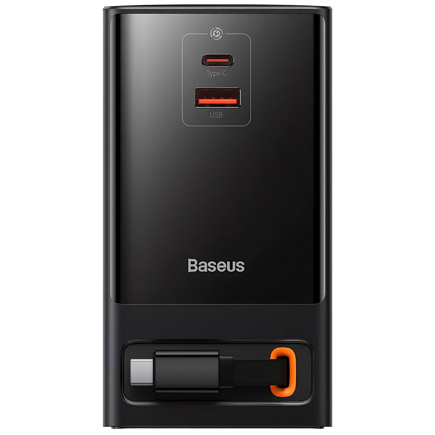 Baseus GaN3 Pro PowerStrip USB-C Network Charger with USB-C Cable, 65W, 3.25A,1 x USB-A - 1 x USB-C - 2 x Schuko, Black PSLR000301 PSLR000301 