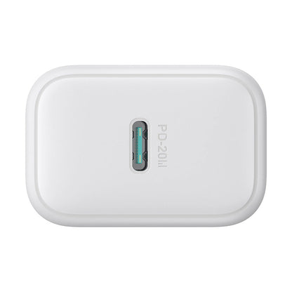 Network Charger with USB-C Cable Joyroom JR-TCF20, 20W, 3A, 1 x USB-C, White