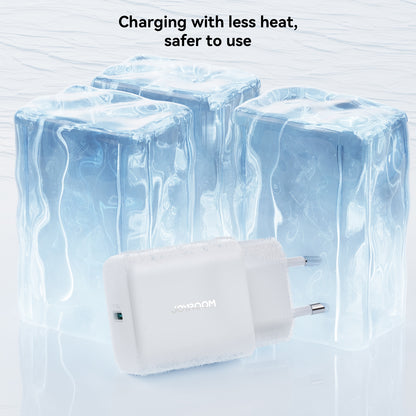 Joyroom JR-TCF24 USB-C Network Charger with Cable, 30W, 3A, 1 x USB-C, White