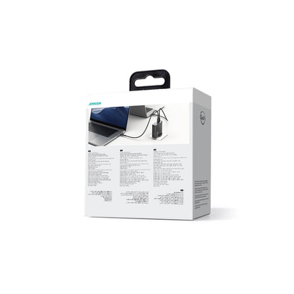 Network Charger with USB-C Cable Joyroom JR-TCG05UK, 140W, 5A, 1 x USB-A - 3 x USB-C, UK, Black