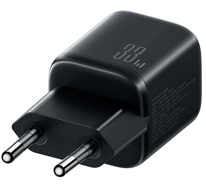 Joyroom JR-TG7 USB-C Cable Wall Charger, 33W, 3A, 1 x USB-A - 1 x USB-C, Black