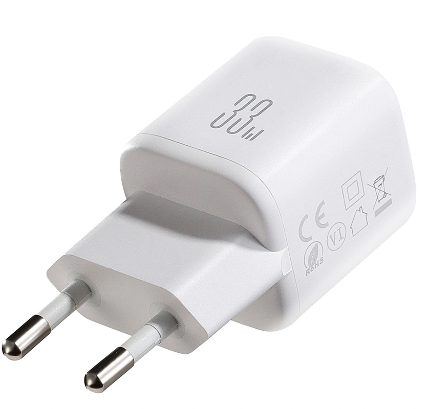 Joyroom JR-TG7 USB-C Cable Wall Charger, 33W, 3A, 1 x USB-A - 1 x USB-C, White