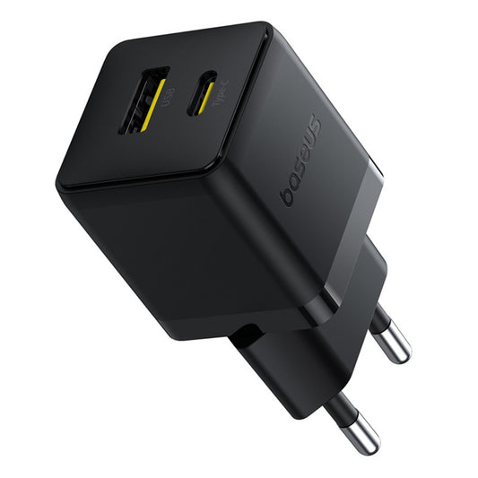 Baseus Palm USB-C Network Charger with Cable, 30W, 3A, 1 x USB-A - 1 x USB-C, Black P1011160A113-01
