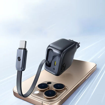 Baseus EnerCore CJ11 Network Charger with USB-C Cable, 45W, 3A, 1 x USB-C, Black Z0004800