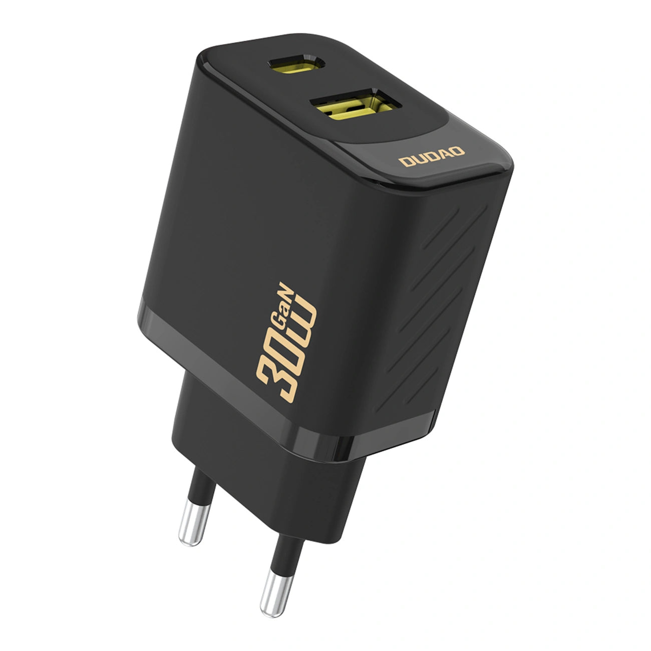 Dudao A27TEU Network Charger, 30W, 3A, 1 x USB-A - 1 x USB-C, Black