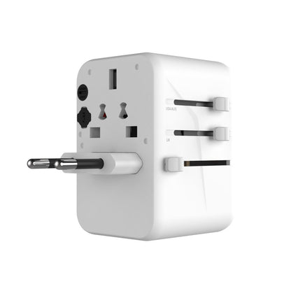 Fixed Travel Network Charger, 65W, 3.25A, 2 x USB-A - 3 x USB-C, White