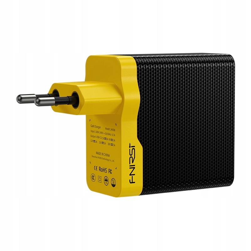 Fnirsi Wall Charger, 65W, 3.25A, 1 x USB-C, Black