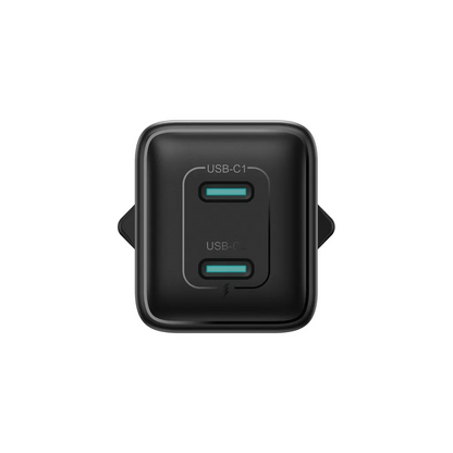 Joyroom JR-TCG17 Network Charger, 45W, 3A, 2 x USB-C, Black