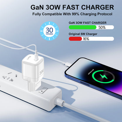 Lito LC11 Network Charger, 30W, 3A, 1 x USB-C, Black