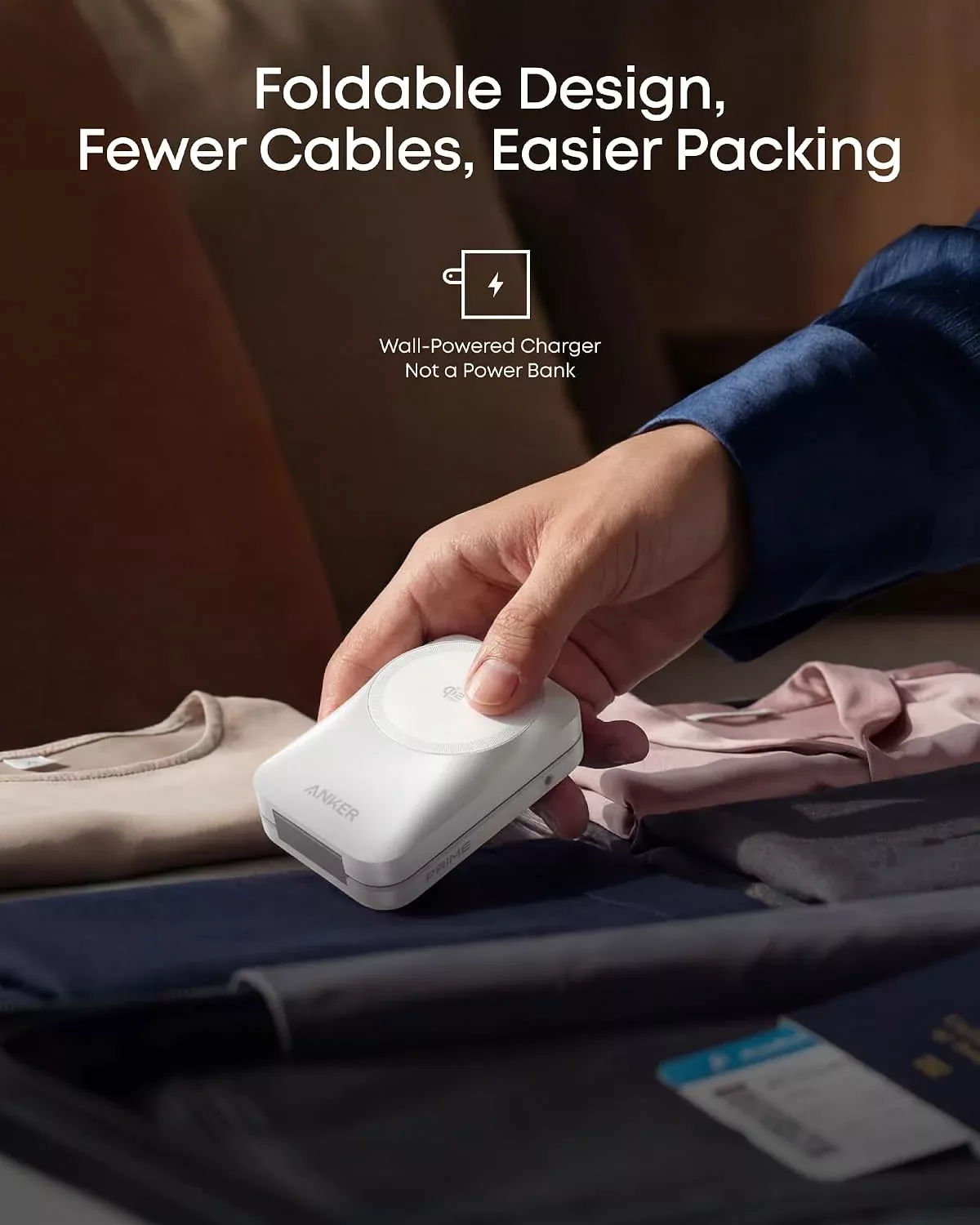 Anker Prime MagGo 3in1 Wireless Network Charger, 25W, White B25N1G21