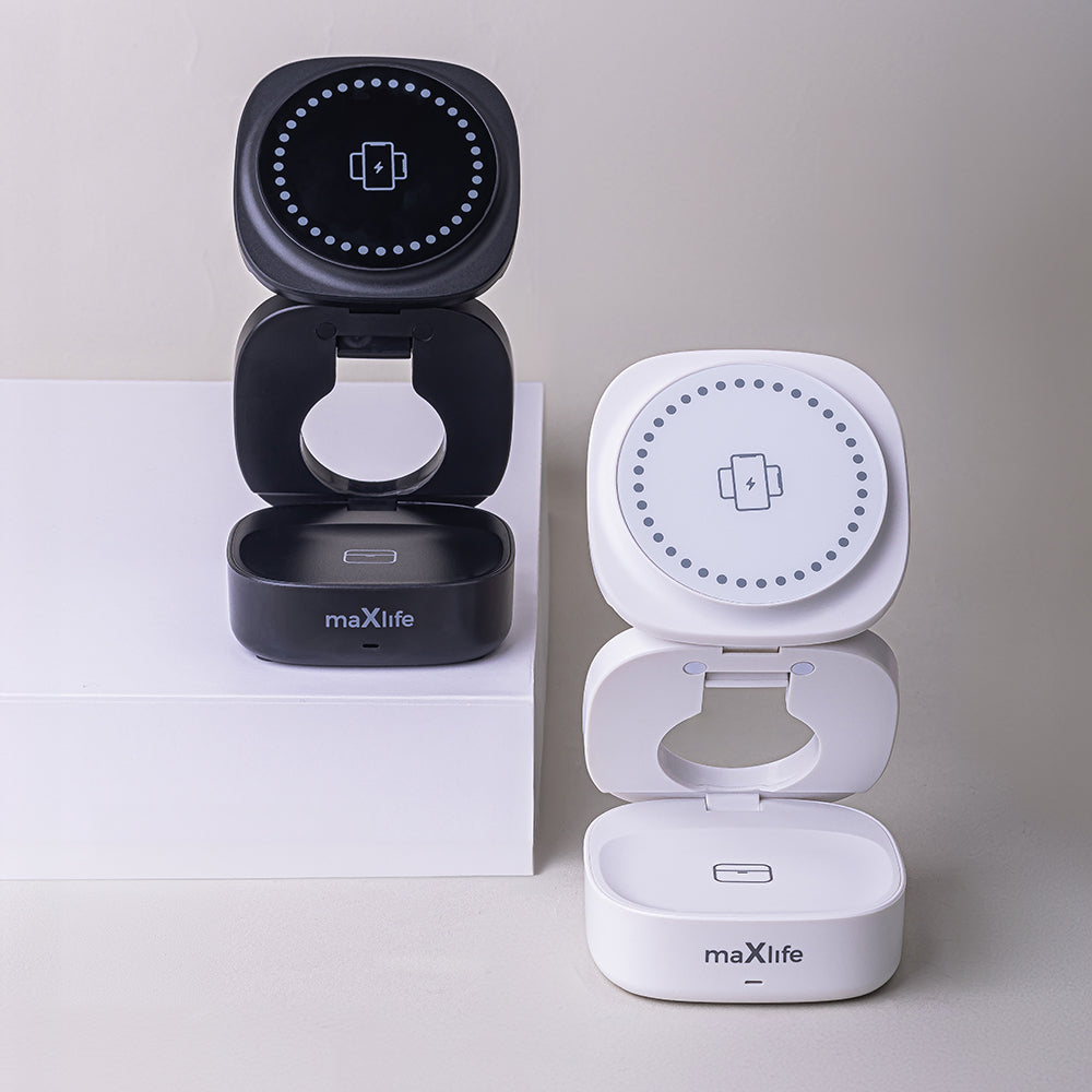 MaXlife MXWC-06 3in1 Wireless Network Charger, 15W, 1.67A, Black