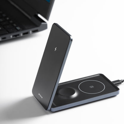Proove Metal Edge 3in1 Wireless Network Charger, 15W, 1.67A, Gray WSME15010003