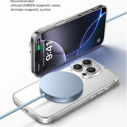 UGREEN MagFlow Wireless Network Charger, 25W, Blue