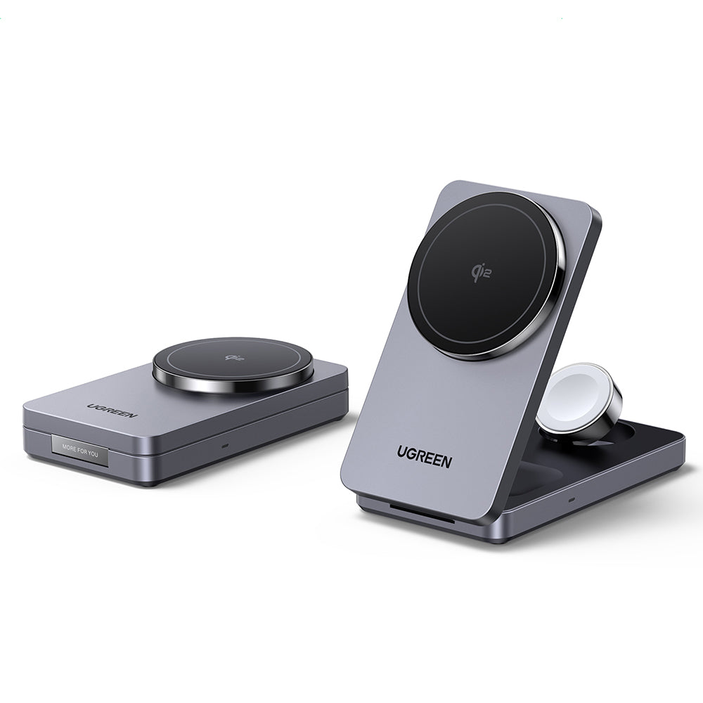 UGREEN W707 3in1 Wireless Network Charger, 25W, 1.67A, Gray