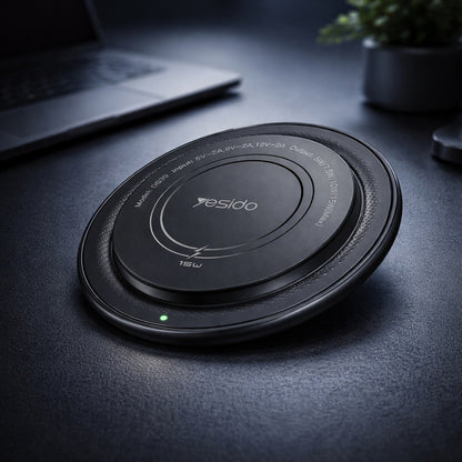 Yesido DS39 Wireless Network Charger, 15W, 1.67A, Black