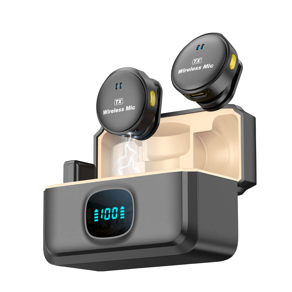 Techsuit LW5 Lavalier, Lightning, Set of 2, Black