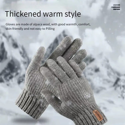 Iwarm ST0016 Touchscreen Winter Gloves, Size 22cm, Gray