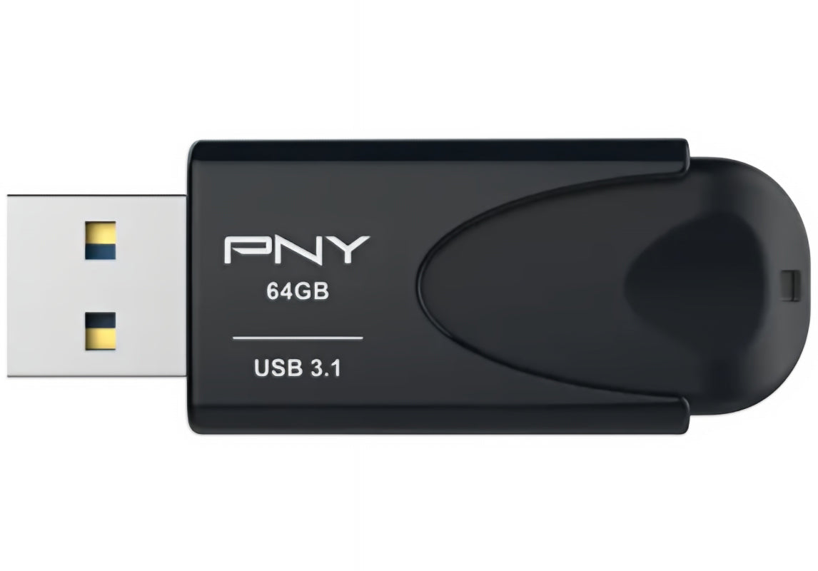 External USB-A 3.1 Memory PNY Attache 4, 64Gb FD64GATT431KK-EF