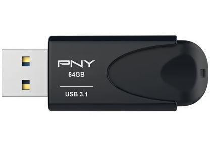 External USB-A 3.1 Memory PNY Attache 4, 64Gb FD64GATT431KK-EF