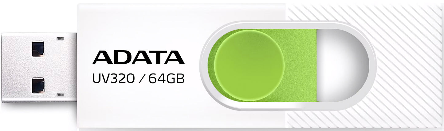 External Memory USB-A 3.2 Adata UV320, 64Gb AUV320-64G-RWHGN