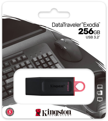 Kingston DT Exodia USB-A 3.2 External Memory, 256Gb DTX/256GB