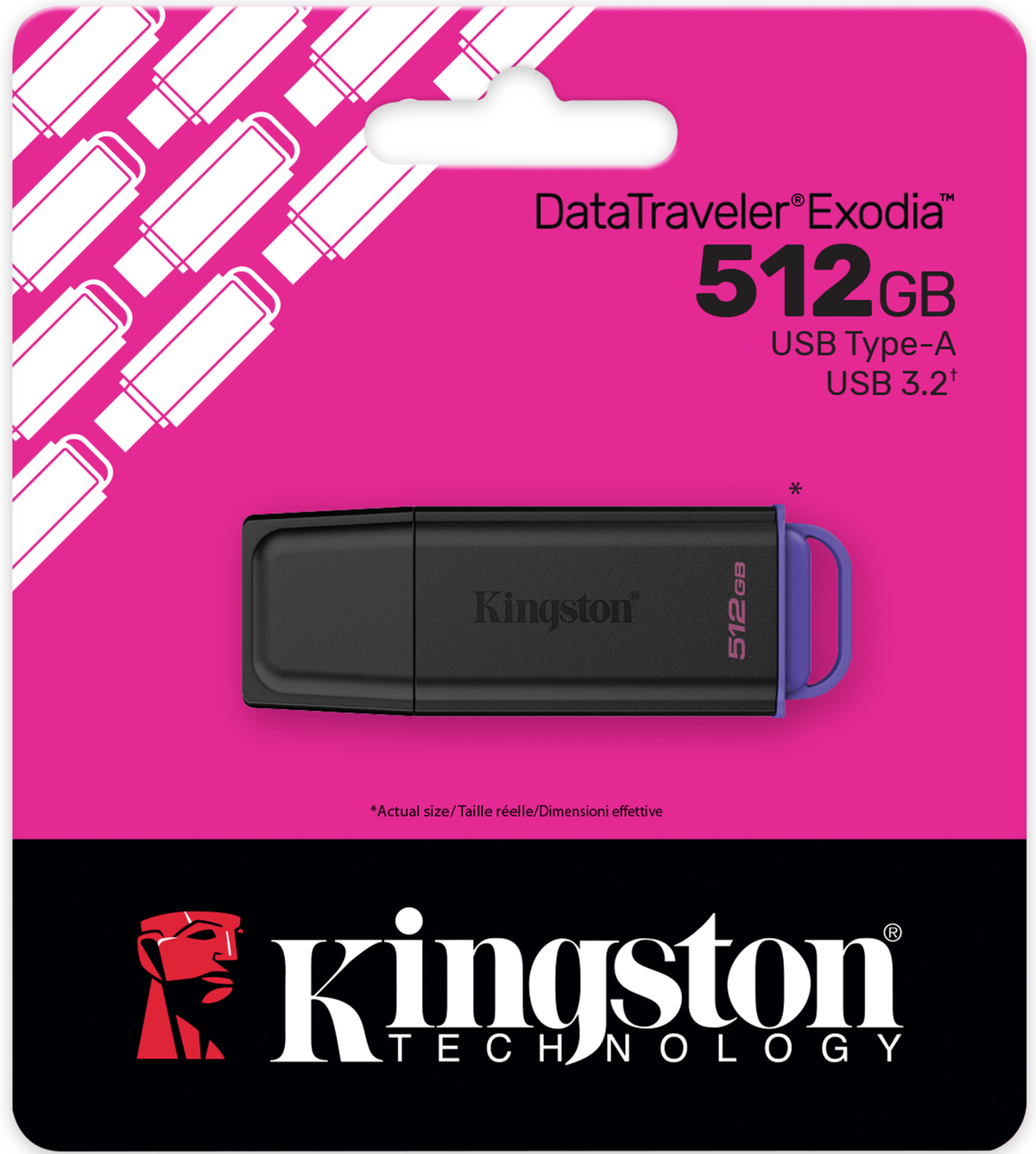 External USB-A 3.2 Memory Kingston DT Exodia, 512Gb DTXG2/512GB