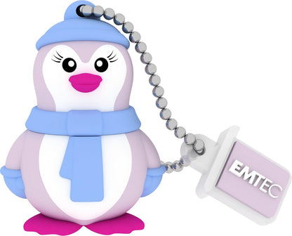 External USB-A Memory Emtec M336 Miss Penguin, 16Gb ECMMD16GM336