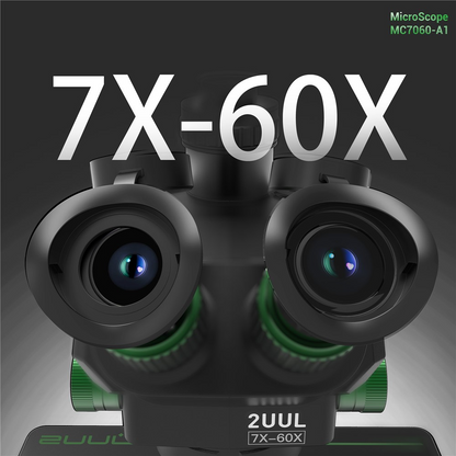 2UUL MC7060-A1 Microscope, Black
