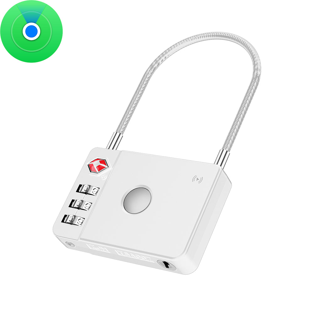 MiLi SmartTag MiLock Luggage for iOS Series, White HD-P16-L
