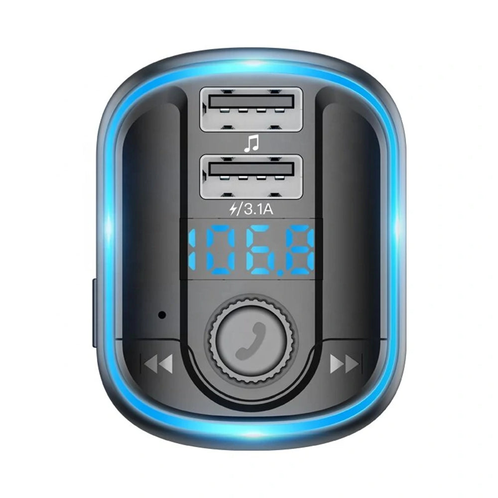 FM Bluetooth Modulator Yesido Y44, 2 x USB-A - 1 x microSD