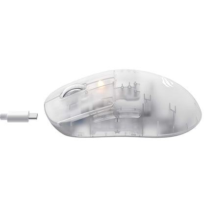 HAVIT MS970WB Pro Wireless Gaming Mouse, 800DPI - 12000mAh, White Transparent