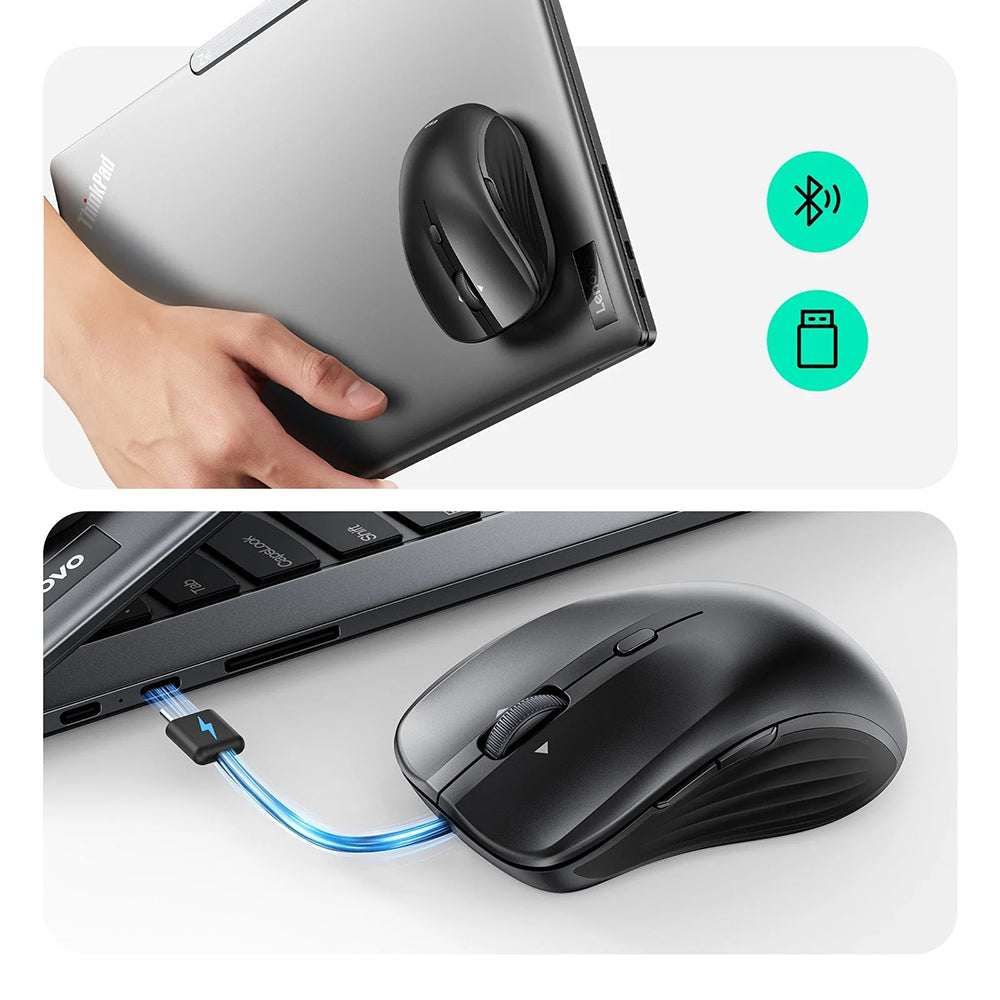 ESR MagMouse Wireless Mouse, 800DPI - 4800DPI, BT / Wi-Fi, Black