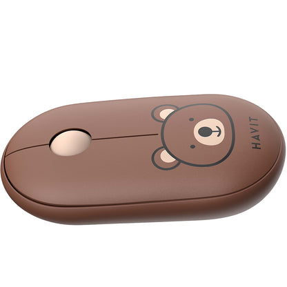 Wireless Mouse HAVIT MS75GT Pro, 1600DPI, Brown