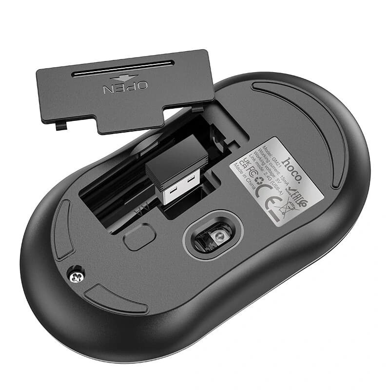 HOCO GM21 Wireless Mouse, 1600DPI, Yellow