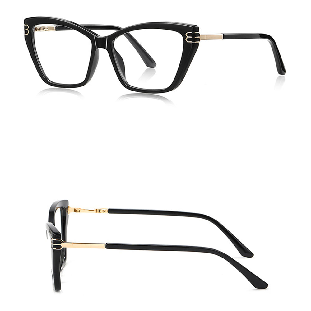 Techsuit 2262 Women's Computer Glasses, Anti-Blue Light, Black