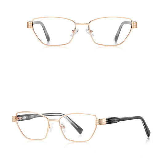 Techsuit 3162 Women's Computer Glasses, Anti-Blue Light, Gold