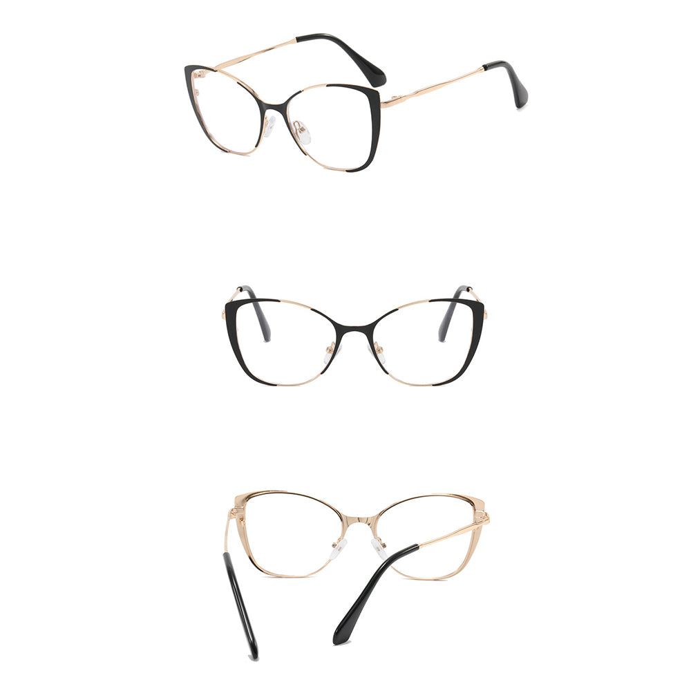 Techsuit 8808 Women's Computer Glasses, Anti-Blue Light, Black