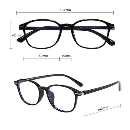 Unisex Techsuit 6635 Computer Glasses, Anti-Blue Light, Brown Purple