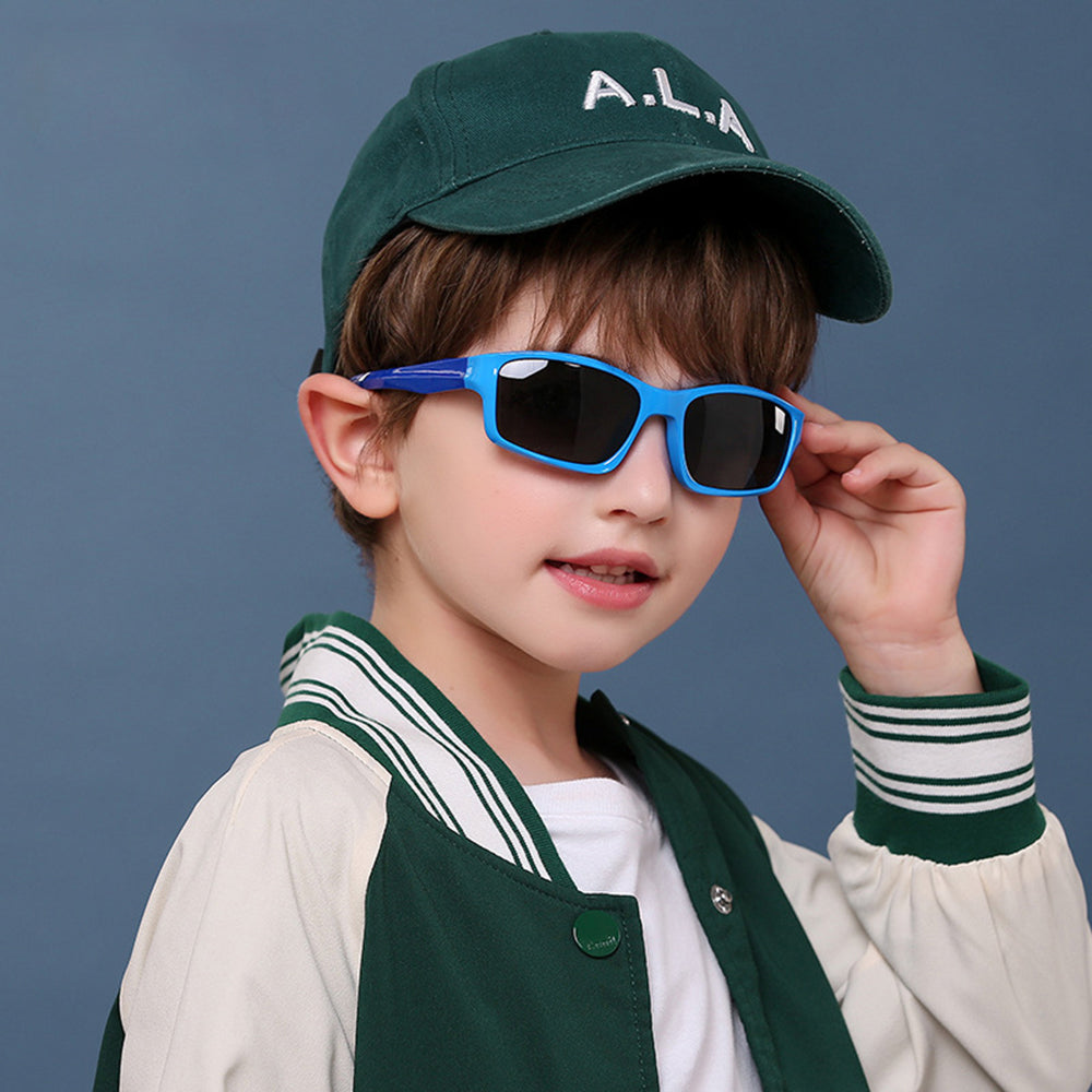 Techsuit 8202-C29 Kids' Sports Sunglasses, Polarized, Blue