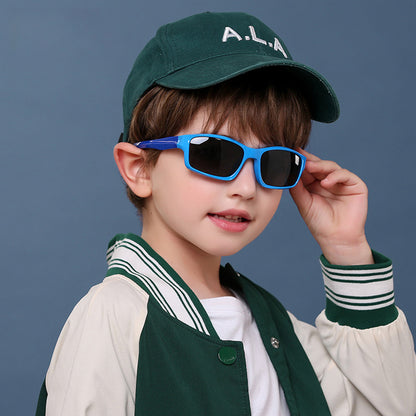 Techsuit 8202-C29 Kids' Sports Sunglasses, Polarized, Blue