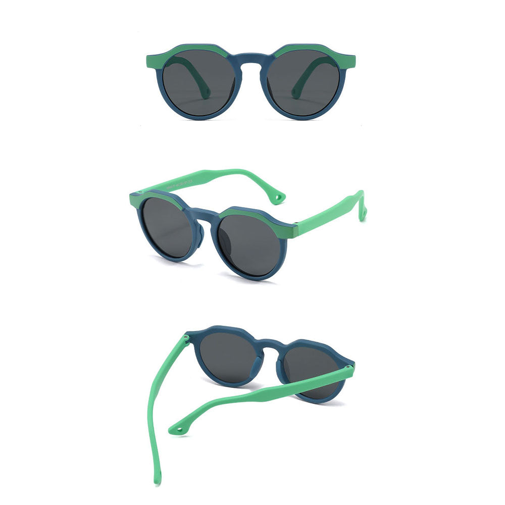 Techsuit 601 Kids' Sunglasses, Polarized, UV Protection, Black Gray