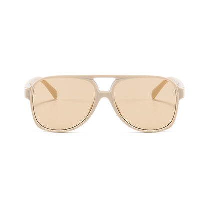 Unisex Techsuit 98061 Sunglasses, UV Protection, Beige Brown