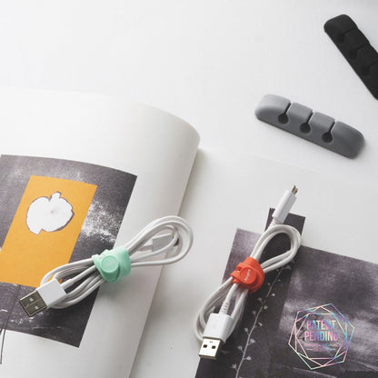 Ringke Cable Organizer, Set of 4, Black