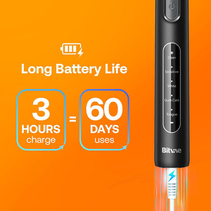 Bitvae R1 Electric Toothbrush, Black