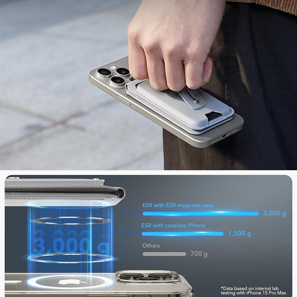 Magsafe Wallet, ESR, Find my Wallet, Gray