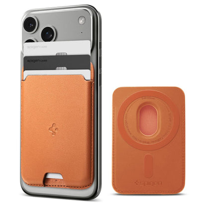 MagSafe Wallet, Spigen, Valentinus MagFit, Orange AFA11339