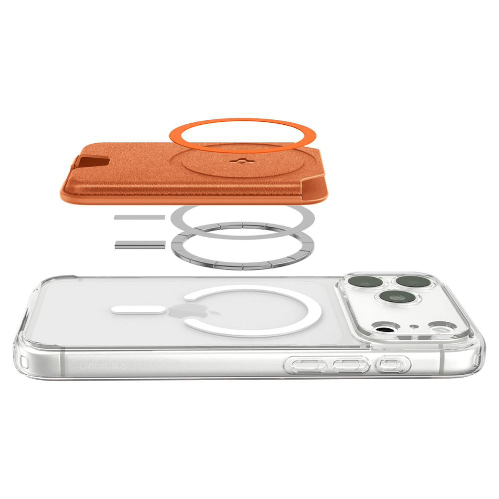 MagSafe Wallet, Spigen, Valentinus MagFit+, Orange AFA11340