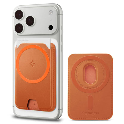 MagSafe Wallet, Spigen, Valentinus MagFit+, Orange AFA11340